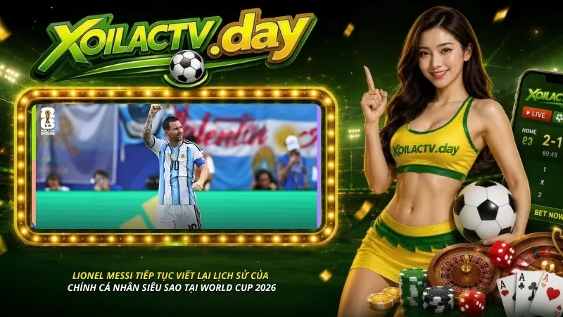 Lionel Messi tiếp tục viết lại lịch sử của chính cá nhân siêu sao tại World Cup 2026